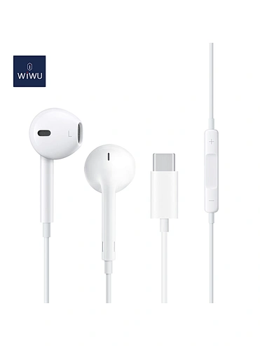 WiWU Wired earphone EB303 Widely compatible Type C Earphone Egonomic Earbuds for PC tablet Mobile